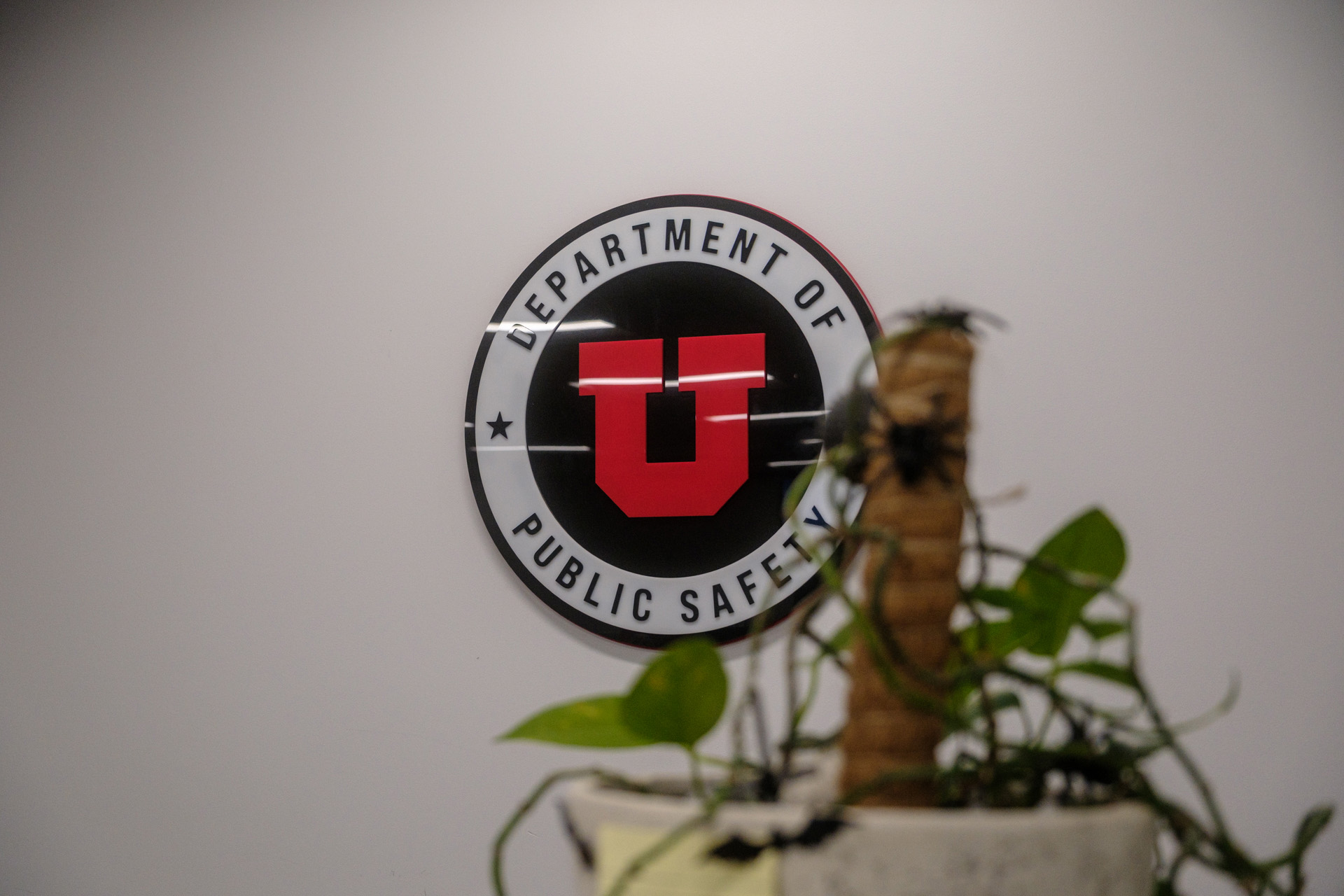 University of Utah Police Department wall sign design